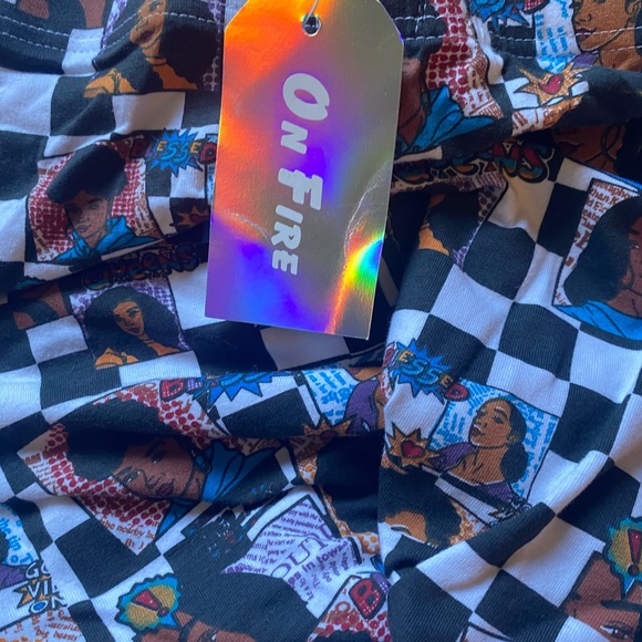 ON FIRE WOMENS GOOD VIBES NWT leggings size XL - Picture 5 of 7